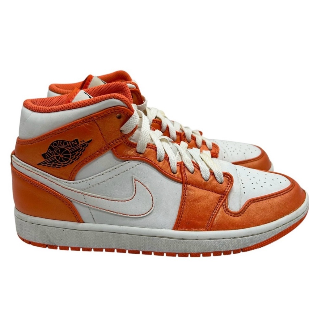 Nike Air Jordan Mid in Orange and White